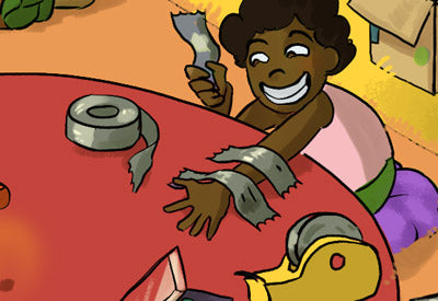 Wimmelbild für die Laute K+T