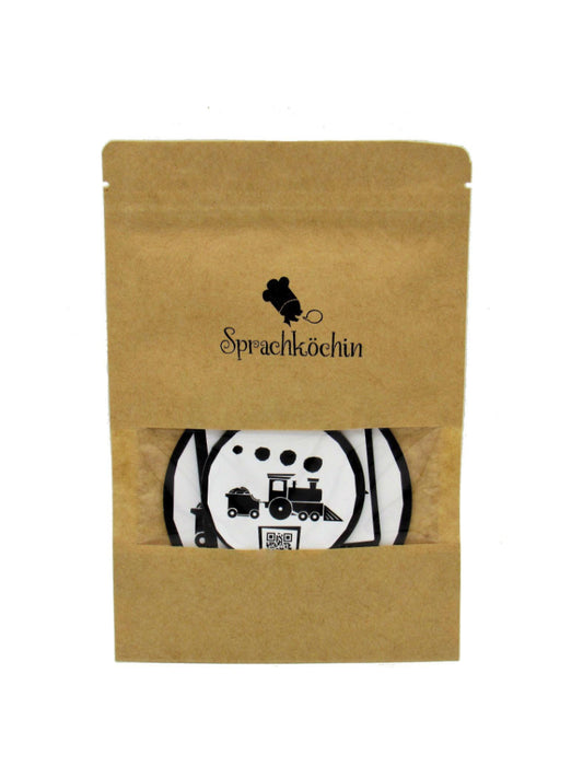 Lautsymbolkarte für den LAut "SCH", die Dampflok