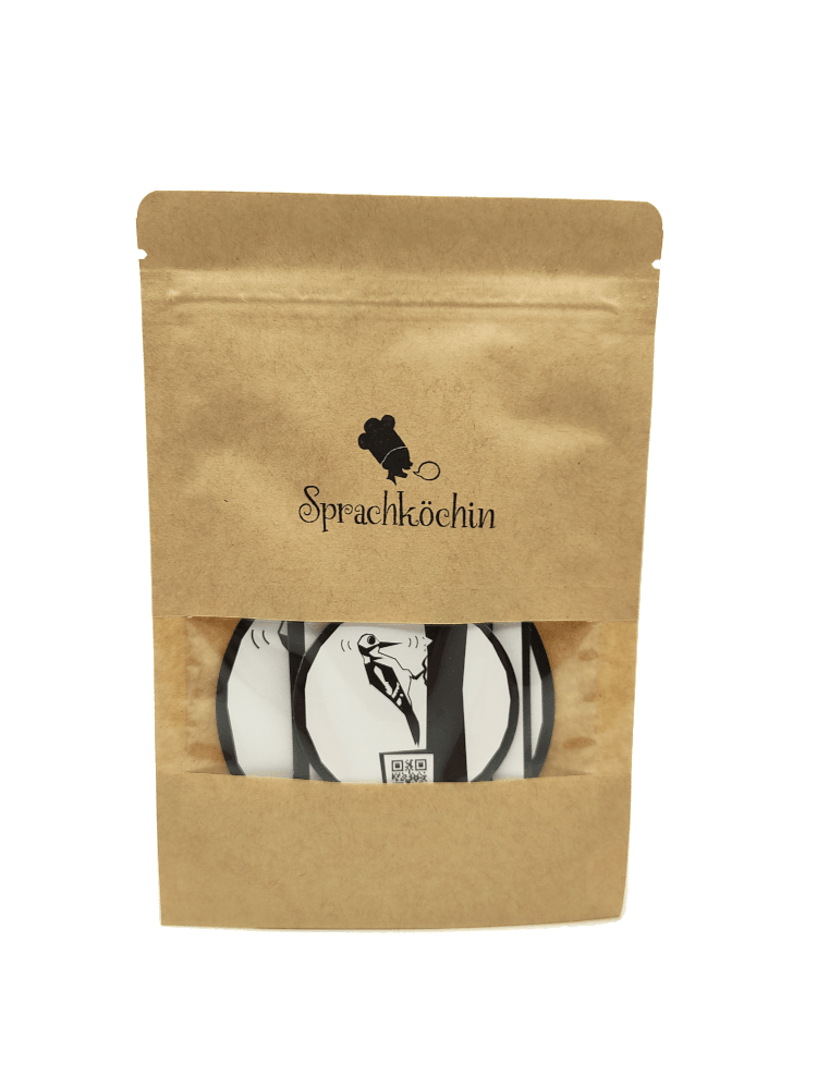 Drei Lautsymbolkarten /k/ Symbol Specht - Sprachköchin