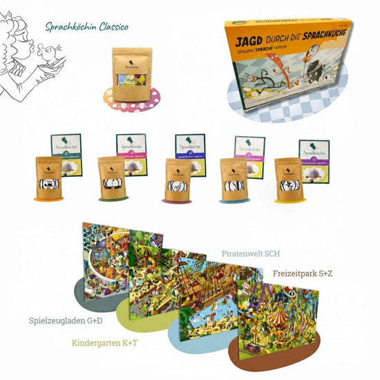 Sprachköchin Classico Sprachförder-Bundle mit Logopädie-Materialien